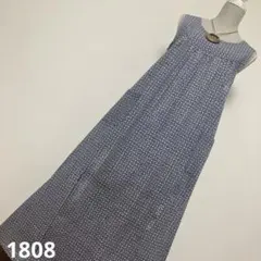 浴衣リメイクワンピース1808　浴衣反物　ゆったりワンピース　ロング丈