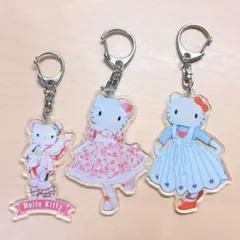 ハローキティ アクリルキーホルダー 3個セット