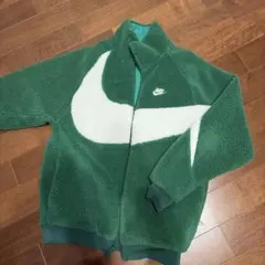 NIKE リバーシブルボアジャケット　グリーン　Lサイズ