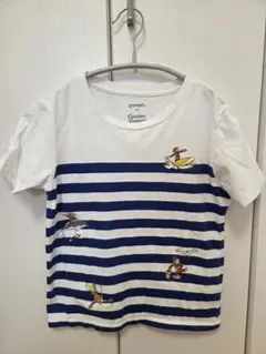 グラニフ　おさるのジョージ　Tシャツ　130　ボーダー