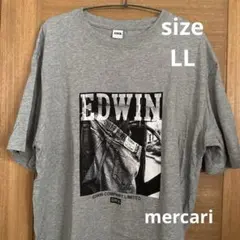 EDWIN エドウィン Tシャツ グレー LLのサムネイル