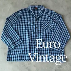 90's Hanes Plaid Open Collar PajamaShirt