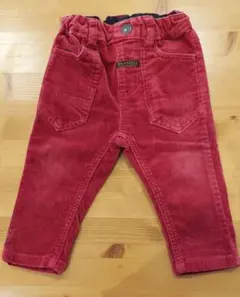 BRANSHES コーデュロイ レッドパンツ 80