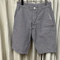 DANTON ダントン　千鳥格子 ハーフパンツ メンズ 古着　パープルのサムネイル