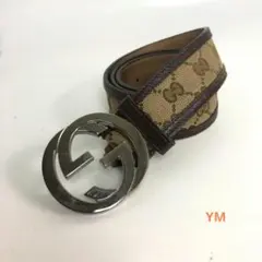 GUCCI グッチ GG柄 ロゴ ベルト ブラウン レディース ブランド