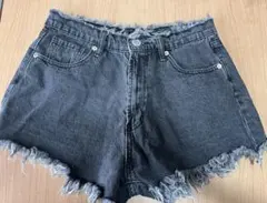 GORGE デニムショートパンツ Lサイズ 黒 ブラックのサムネイル