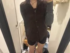 00s 平成　ラルフローレン　ニットベスト　ブラウン　森ガールのサムネイル