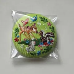 ディズニー 刺繍缶バッジつきビスケット2 バンビ 缶バッチ