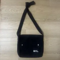 MHL. キャンバス ショルダーバッグ ブラックのサムネイル