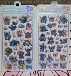 スティッチ　ボンボンドロップシール　2枚セット