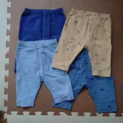 【匿名配送】ユニクロ　ベビー用レギンス　80センチ4点セット