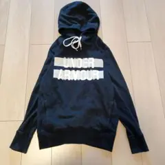 アンダーアーマー黒 パーカー スエットM D11番