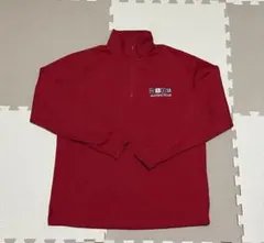 【美品】マンシングウェア グランドスラム ハーフジップ長袖 LL 赤 背中ロゴ