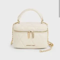 Arwen アルウェン キルトトップハンドルバニティバッグ