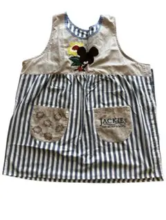 くまのがっこう大きなお花エプロン3L-4L