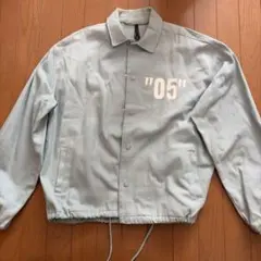 メンズ プリントジャケット水色