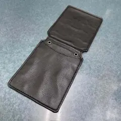 新品訳あり 警察 手帳 メモ帳 名刺入れ カバー 約9cm×22cm ブラック