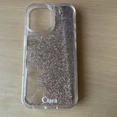 Ciara ゴールドグリッター iPhone16ケース