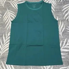 新品★HONOUR FASHION ノースリーブ Tシャツ XL グリーン