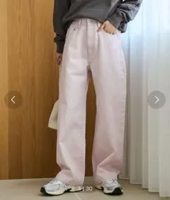 新品　コーエン　カラーデニムパンツ　ピンクのサムネイル