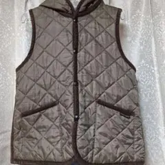 ラベンハム　フード付きベスト　キルティング　羽織　リバーシブル