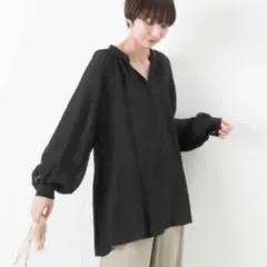 malla☆マーラ★後ろリボン 長袖ブラウスのサムネイル