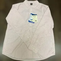 新品　mont-bell ピンクストライプ 長袖シャツ M