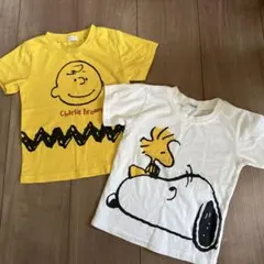 PEANUTS スヌーピー Tシャツカットソー 90サイズ 2枚まとめ売り