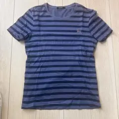 バーバリー　BLACKRABEL ネイビー ストライプ Tシャツ