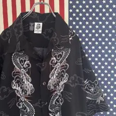 KENNINGTON アロハシャツ ポリシャツ XL 龍