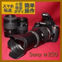 ✨簡単操作で初心者様に最適✨❤️ソニー DSLR-A350 トリプルレンズ
