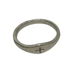 m.a+ Thin Single Carved Cross Ring 925のサムネイル