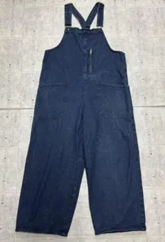 niko and オーバーオール インディゴ デニム サロペット ニコアンド