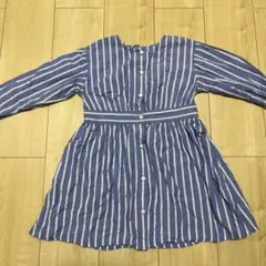 ストライプ 長袖ワンピース apres les coursアプレ レ クール