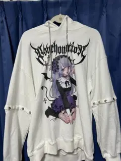 サイコネーション/猫田るねコラボパーカーホワイト