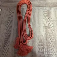オレンジ フリンジ付き 帯締め