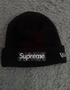 Supreme New Era Box Logo Beanie ブラック
