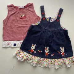 Familiar mikihouse まとめ売り　ワンピース　美品　女の子夏服