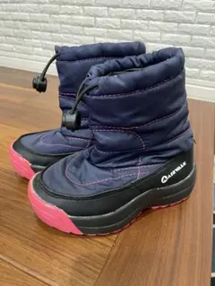 AIRWALK GIRL'S SNOW BOOTS S17-18CM ネイビー