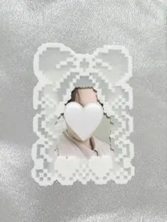 -No.8- ふわふわリボントレカフレーム♡ アイロンビーズ ハンドメイド