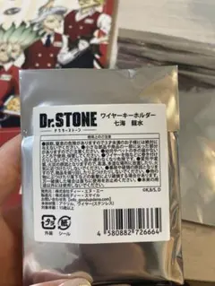 Dr.STONE ワイヤーキーホルダー 七海 龍水　コラボピザスリーブ