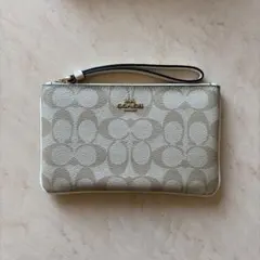 【値下げ】COACH ベージュポーチ