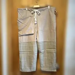 nusumigui ヌスミグイ リメイクパンツ一点物 チェック