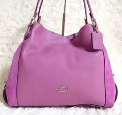 コーチ ショルダーバッグ ピンク 2WAY レザー 上品 美品