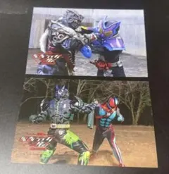 仮面ライダー vs怪人 ゼッツ ガヴ コラボカフェ ブロマイド 2枚セット