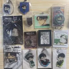 進撃の巨人　リヴァイ　アクキー　メタルピンズ　原作画　マグネット　13点セット