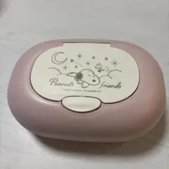 スヌーピー ピンクケース　おしりふき　ウエットシート