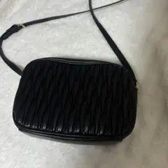 レディース ツイードショルダーバッグ ブラック