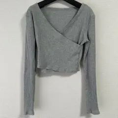 Dazy クロスオーバートップス デイジーショート丈カットソーロンT Mサイズ