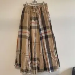 チェック柄 ロングスカート